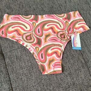 NWT Size Medium Cheek Boss Swirl Print Panty